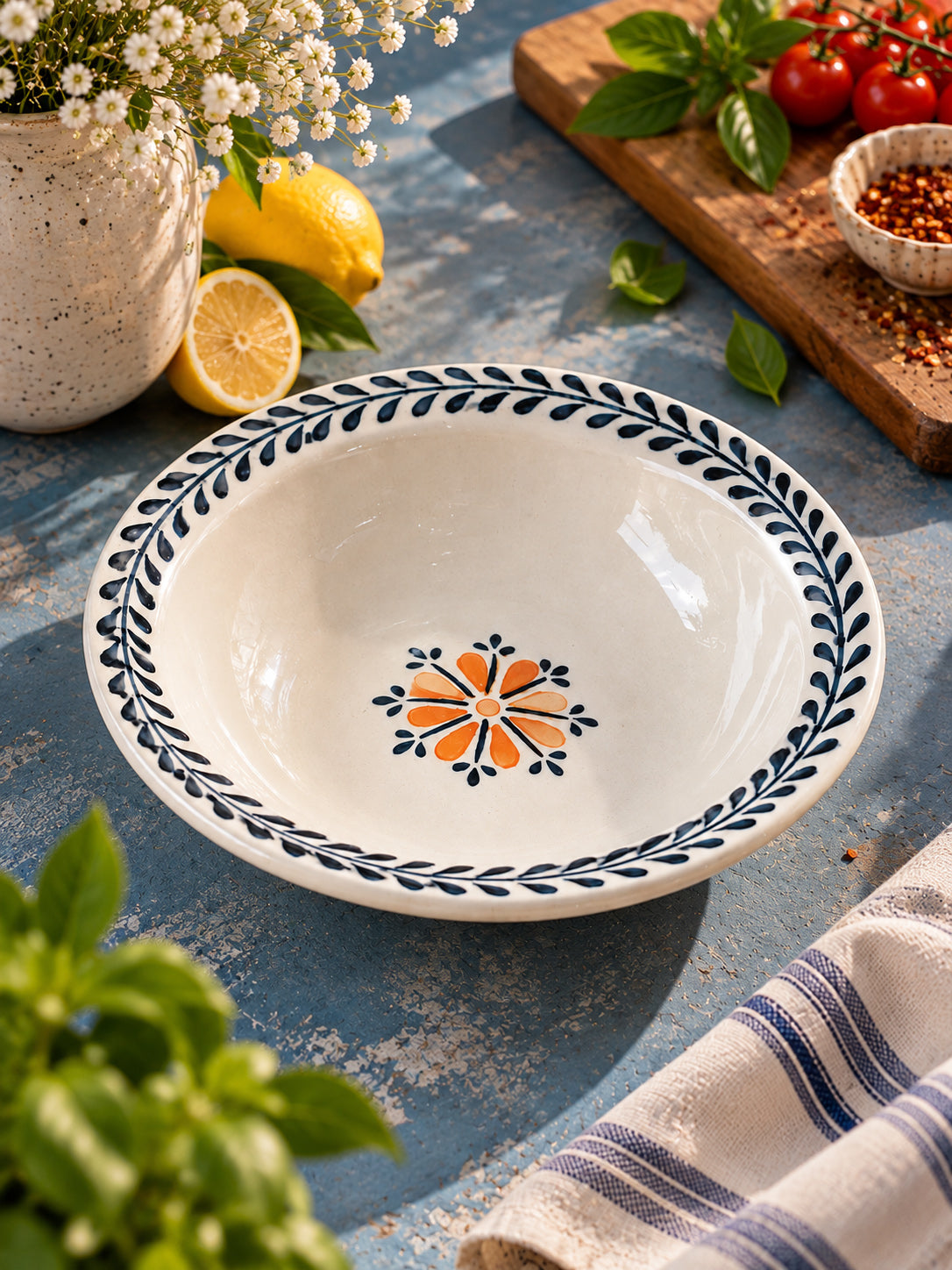 Marigold Vine Pasta Plates (Set of 2)