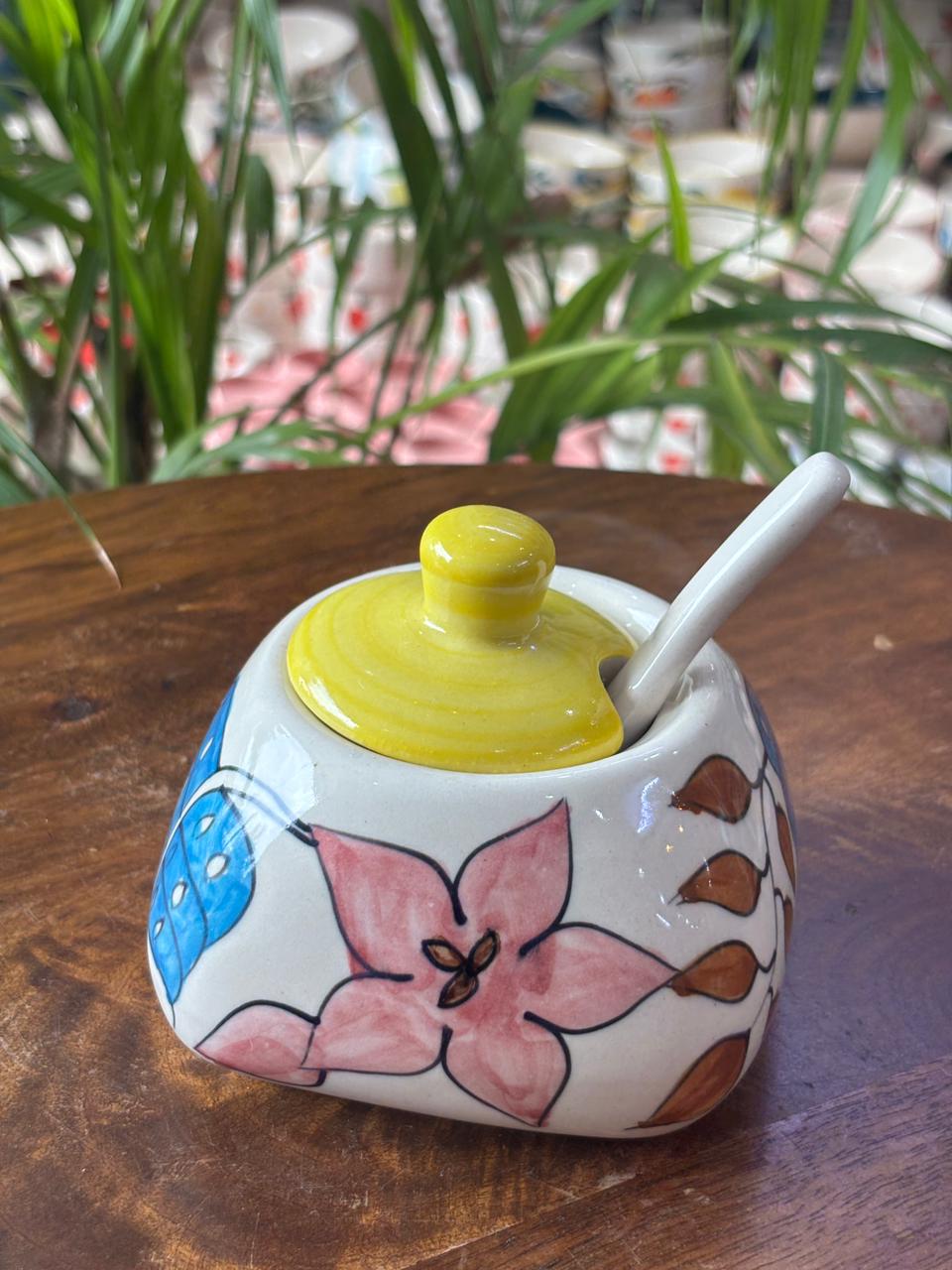 Meadow Bloom Jar with Spoon