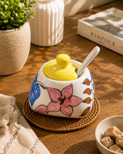 Meadow Bloom Jar with Spoon