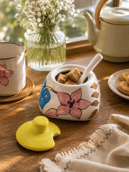 Meadow Bloom Jar with Spoon