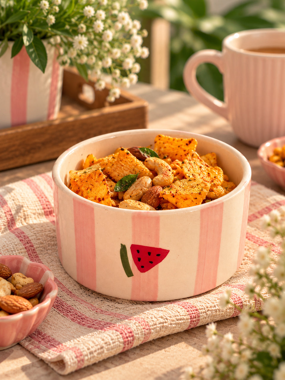 Melon Blush Snack Bowls (Set of 2)