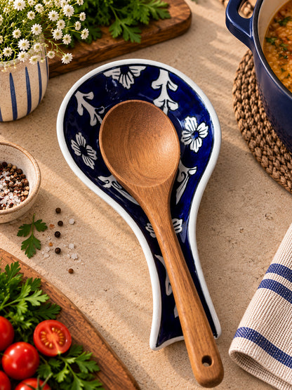 Midnight Blossom Spoon Rest