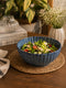 Midnight Daisy Serving Bowl