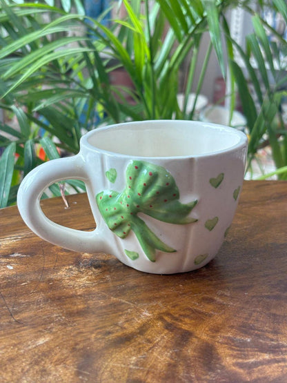Mint Bow Charm Mug