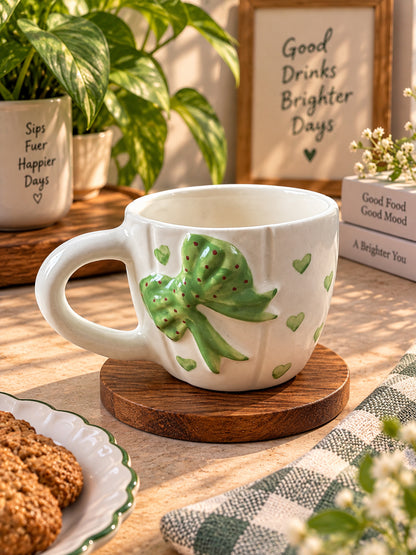Mint Bow Charm Mug