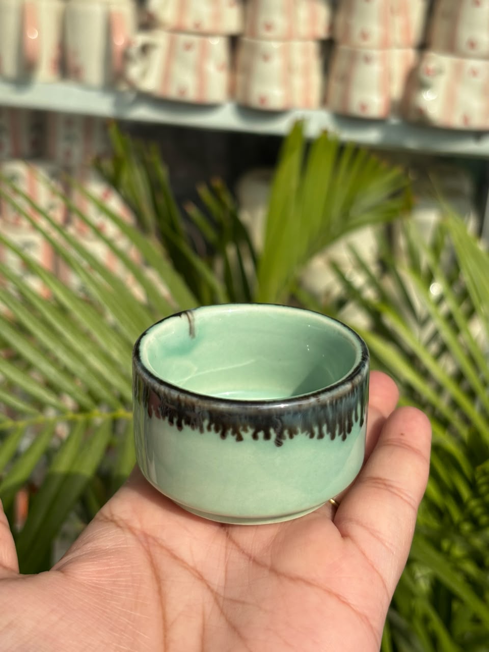 Mint Green Dip Bowls Set (Set of 4)
