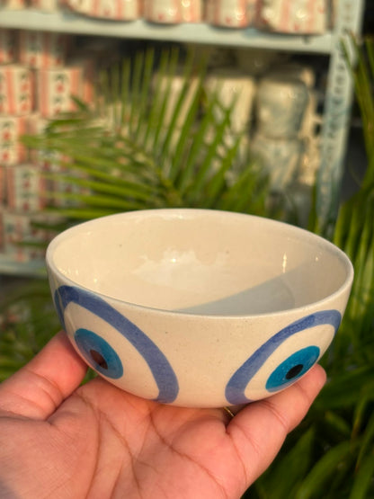 Nazar Blessing Ceramic Snack Bowl (Set of 2)