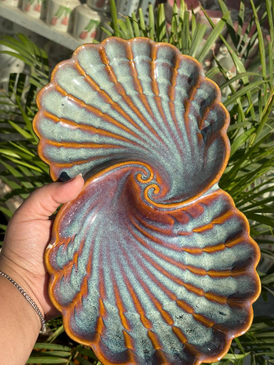 Ocean Crest Swirl Serving Platter