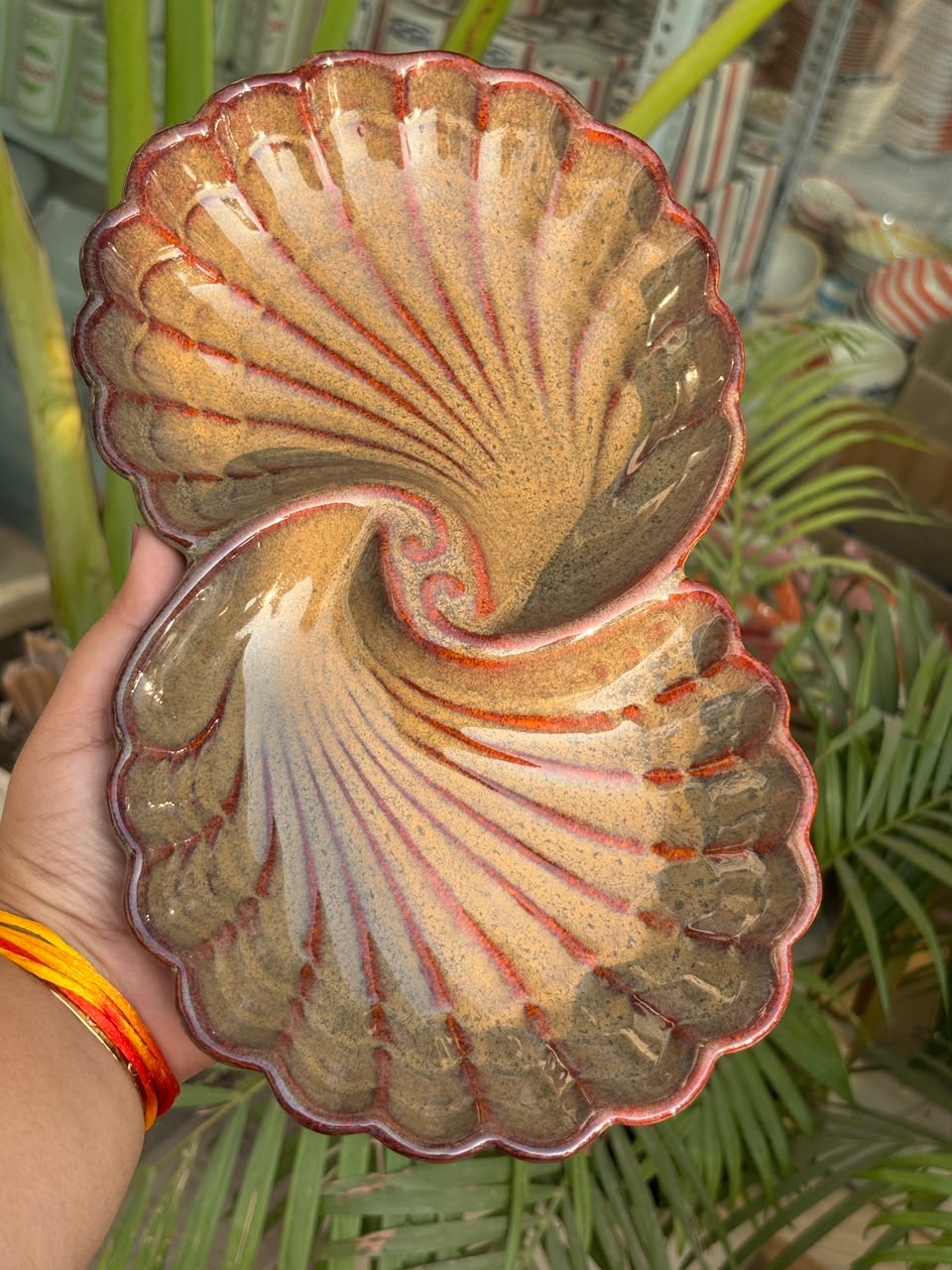 Ocean Crest Swirl Serving Platter