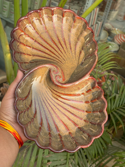 Ocean Crest Swirl Serving Platter
