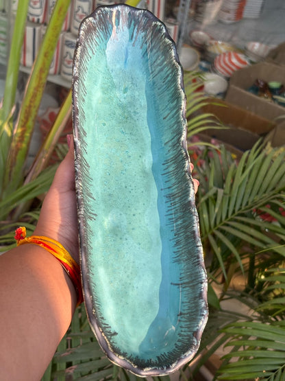 Ocean Tide Long Serving Platter