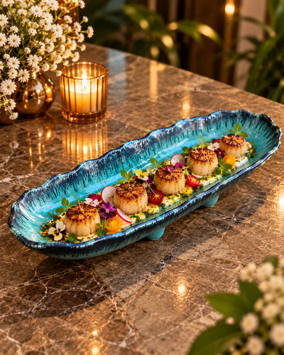 Ocean Tide Long Serving Platter