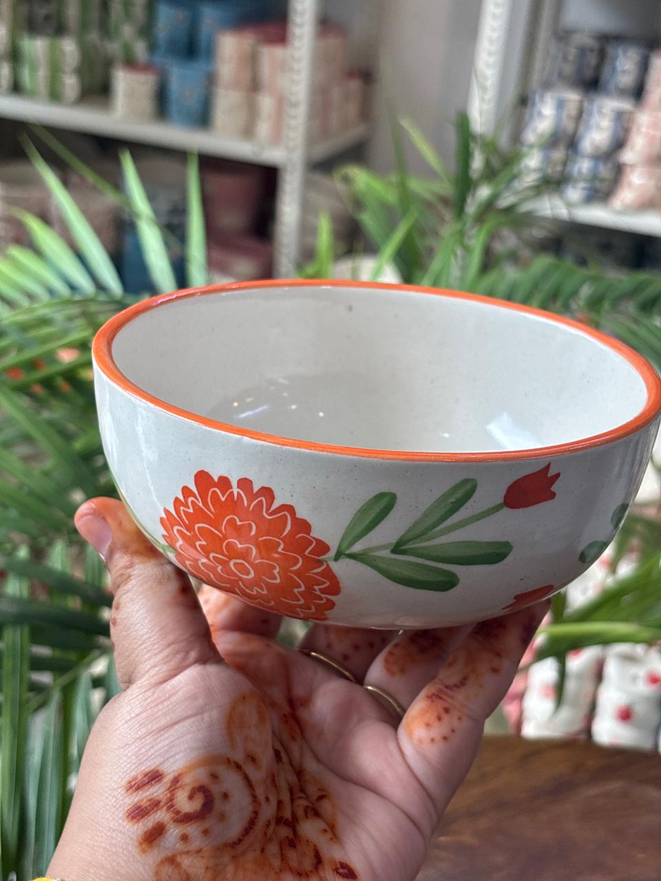 Orange Bloom Snack Bowl