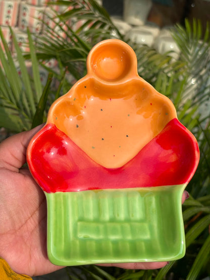 Orange Candy Scoop Platter