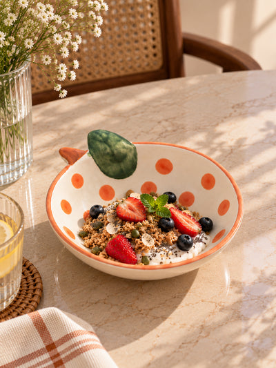 Orange Leaf Charm Snack Bowl