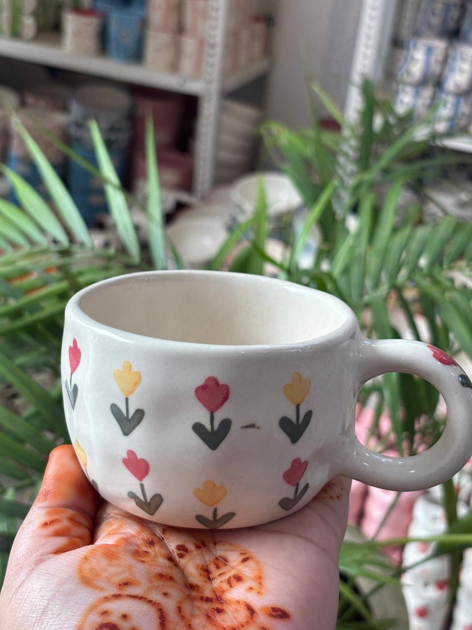 Pastel Tulip Meadow Mug