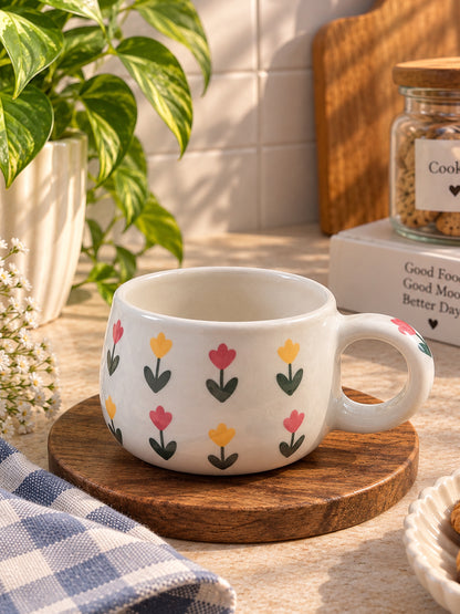 Pastel Tulip Meadow Mug