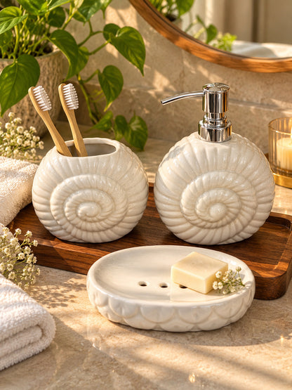 Pearl Shell Bathroom Set