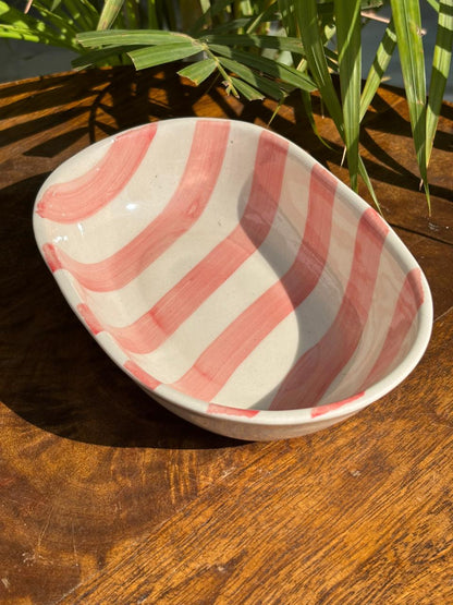 Pink Candy Swirl Snack Bowl