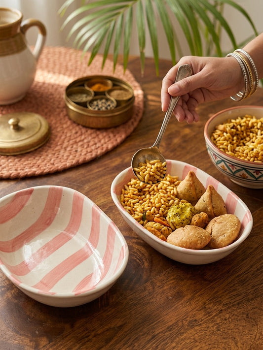 Pink Candy Swirl Snack Bowl