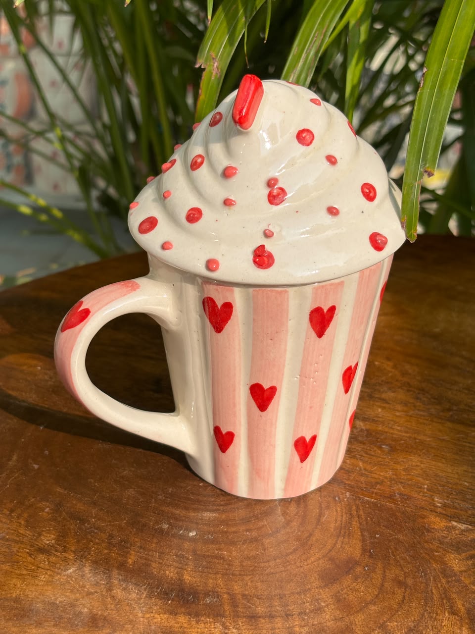 Pink Sprinkle Cupcake Mug