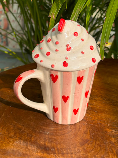 Pink Sprinkle Cupcake Mug