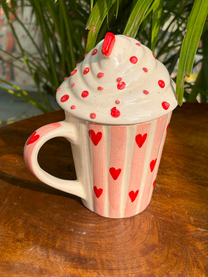 Pink Sprinkle Cupcake Mug