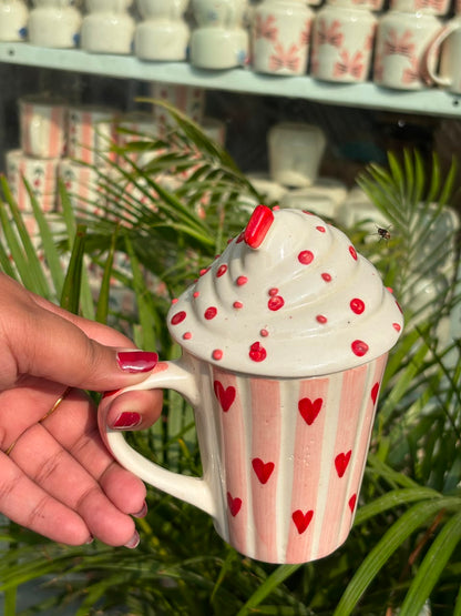 Pink Sprinkle Cupcake Mug