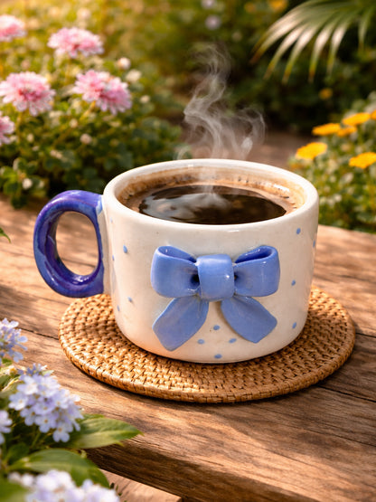 Polka Bow Mug