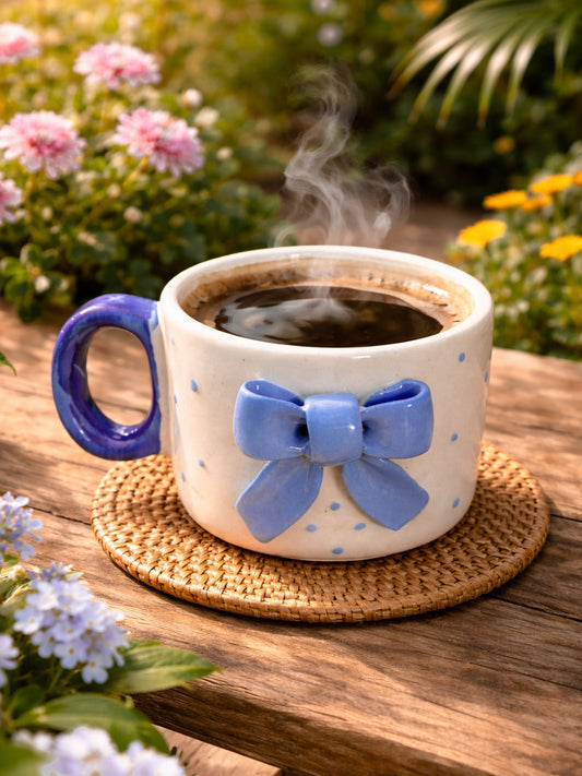 Polka Bow Mug