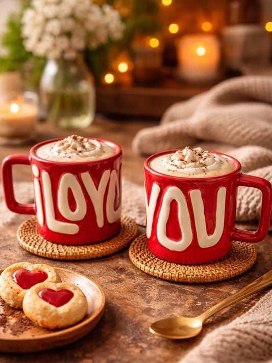 Pour Your Love Red Mug