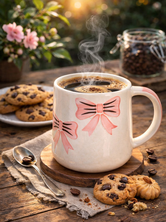Pretty in Pink Bow Mug