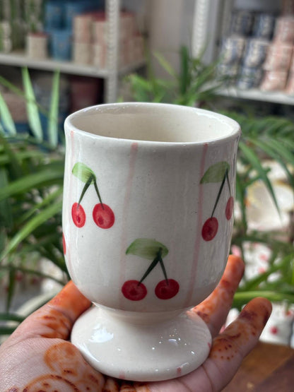 Red Berry Bloom Juice Glass