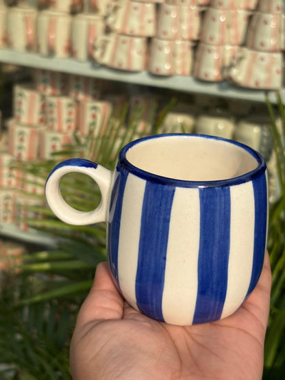 Riviera Blue Stripe Mug