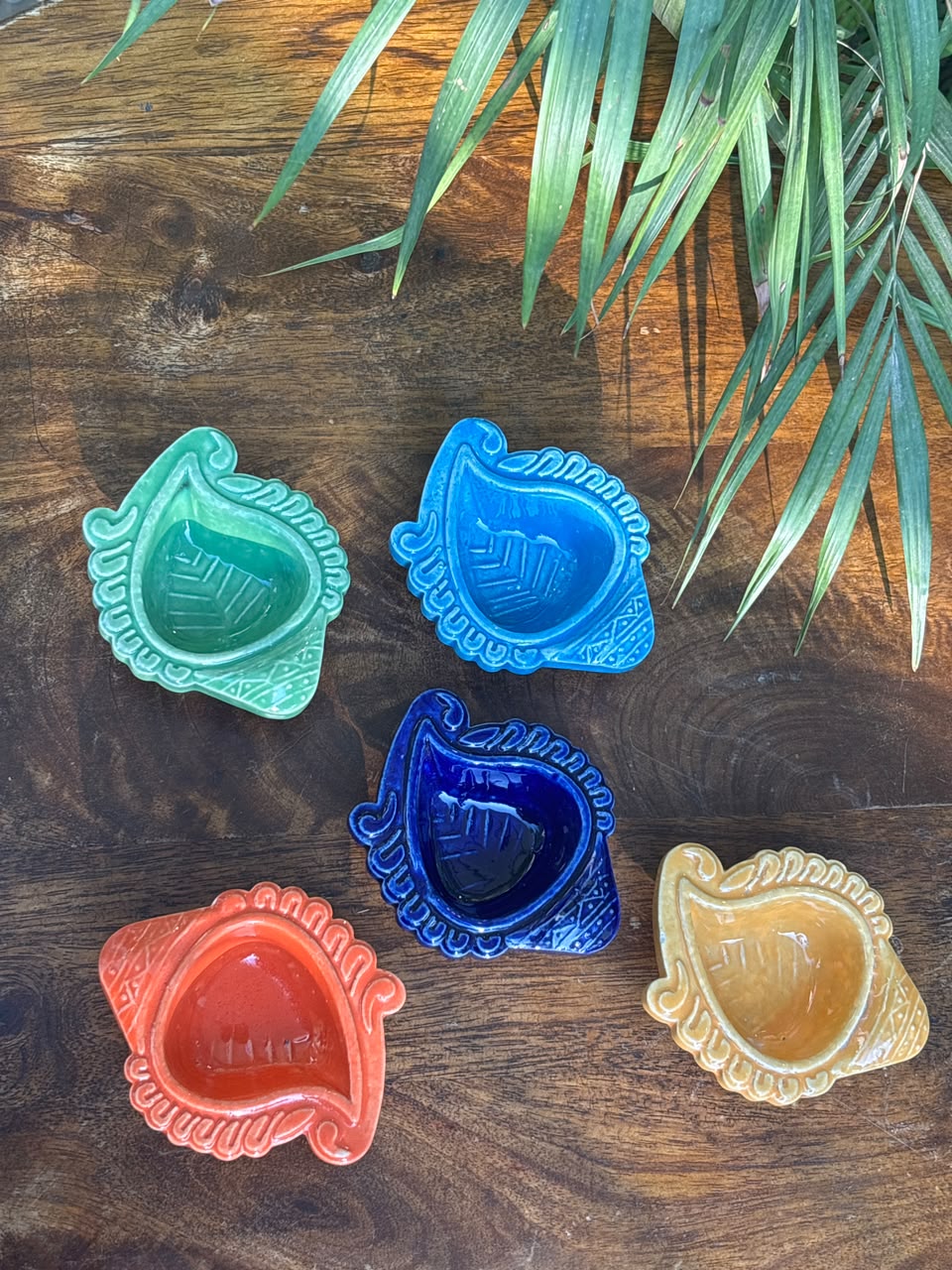 Royal Paisley Diyas (Set of 5 Assorted)