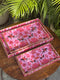 Royal Panther Wooden Tray Set (Set of 3)