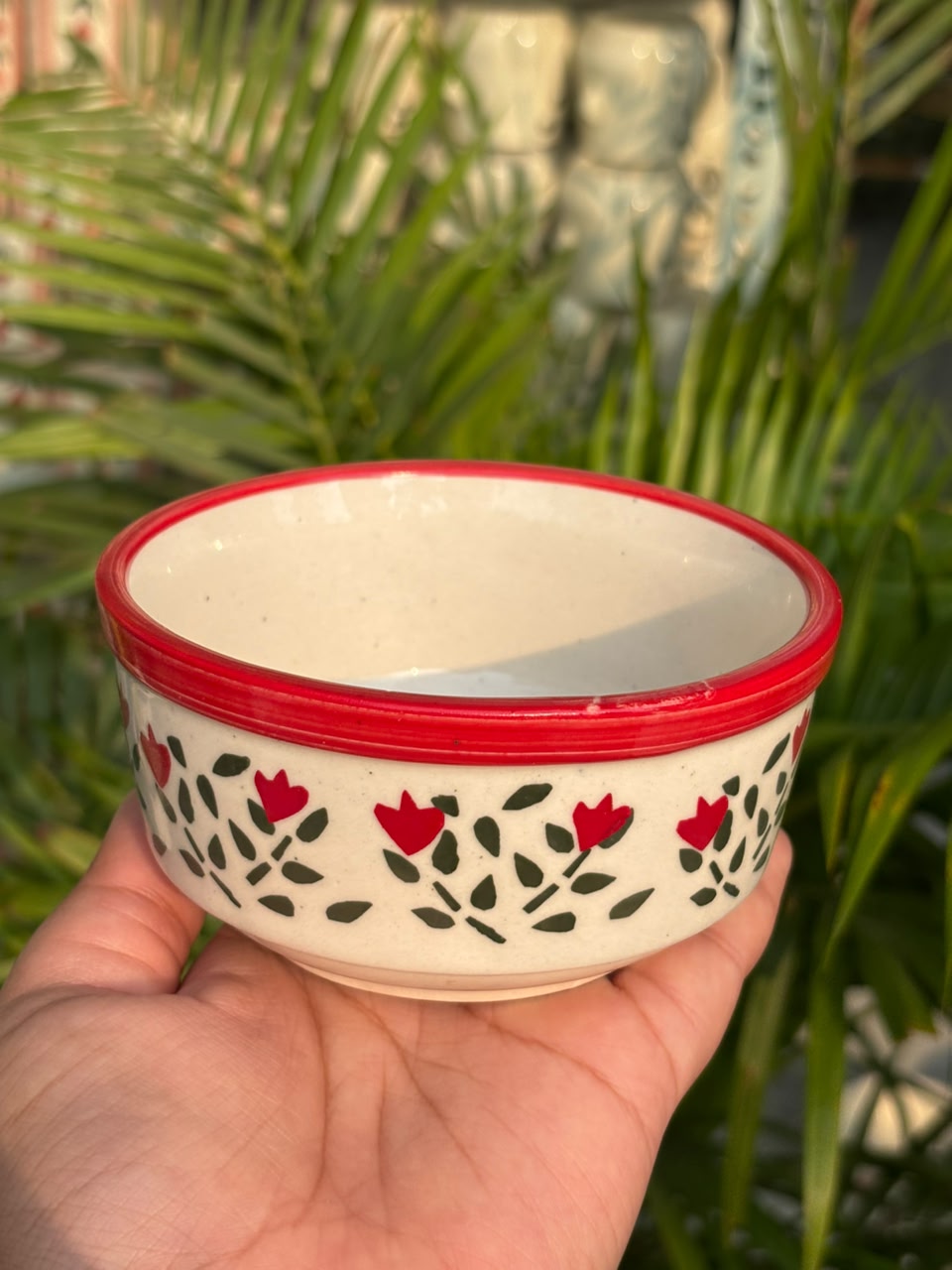 Ruby Garden Snack Bowl (Set of 2)