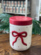 Ruby Bow Ceramic Jar
