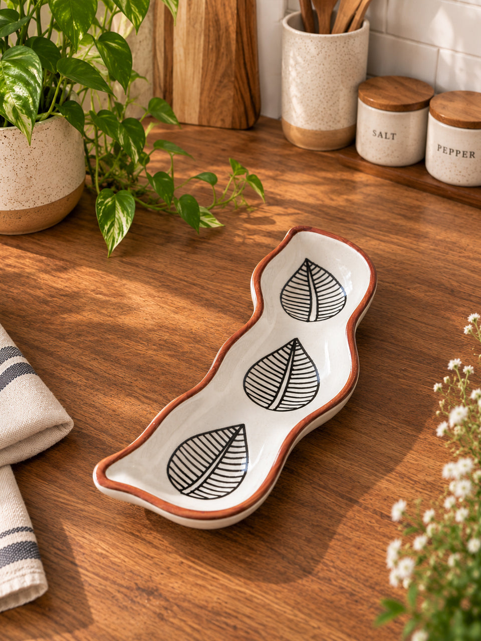 Rustic Leaf Harmony Platter