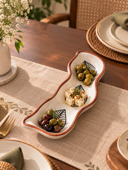 Rustic Leaf Harmony Platter