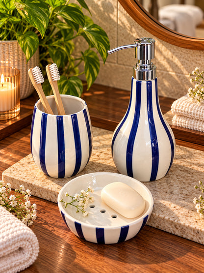 Santorini Stripes Bathroom Set