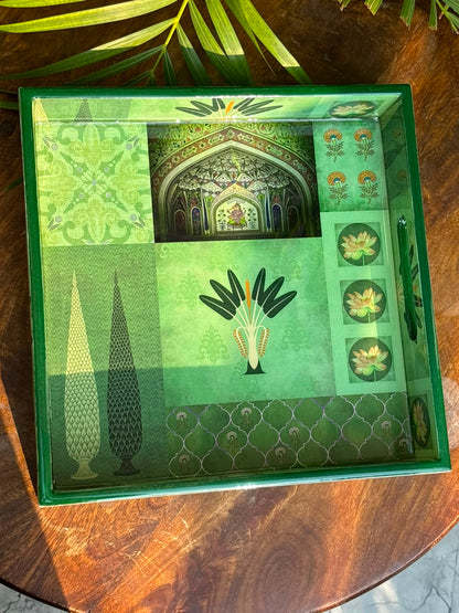 Sheesh Mahal Emerald Tray