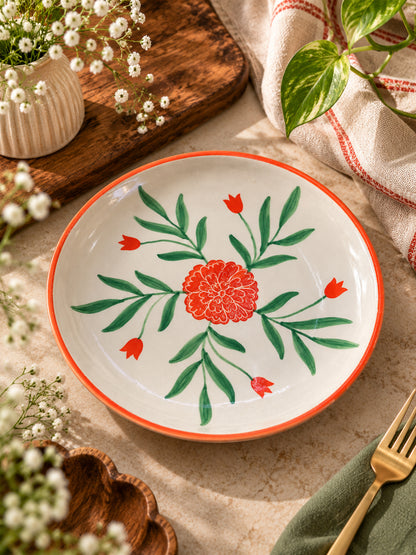 Sienna Bloom Snack Plates Set (Set of 2)