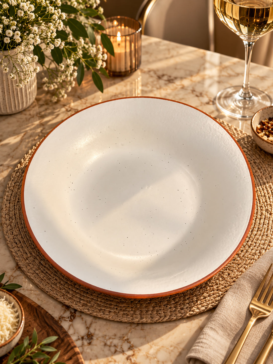 Sienna Ivory Pasta Plates (Set of 2)