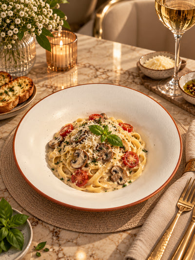 Sienna Ivory Pasta Plates (Set of 2)