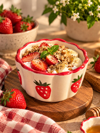 Strawberry Scallop Snack Bowls (Set of 2)