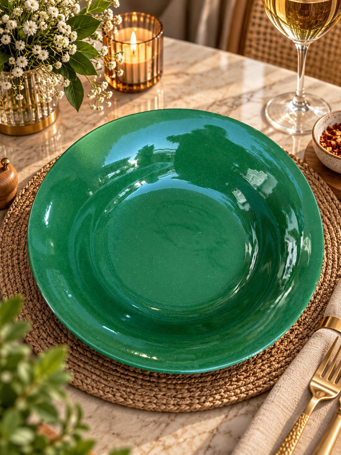Verde Luxe Pasta Plates (Set of 2)