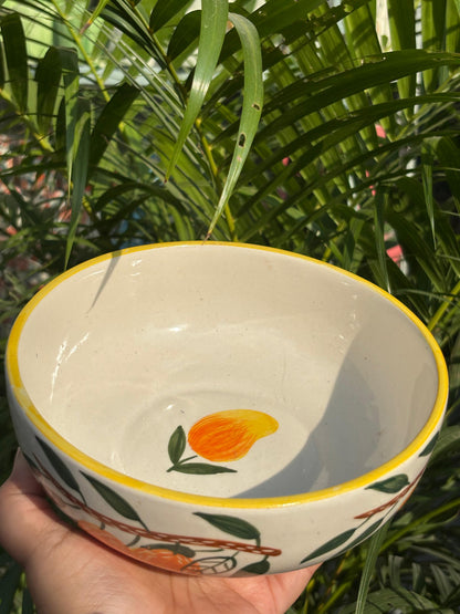 Mango Print Serving/Salad Bowl