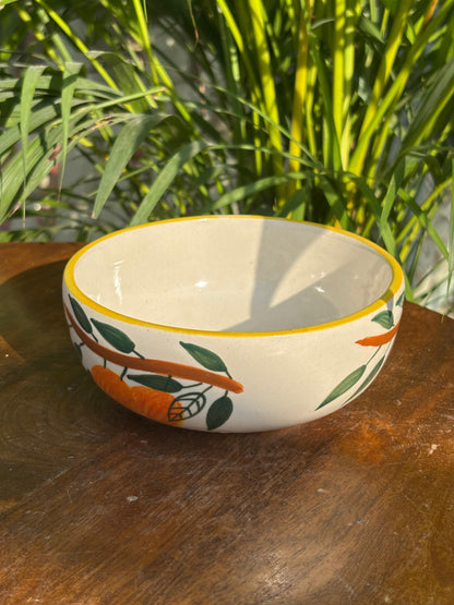 Mango Print Snack Bowl