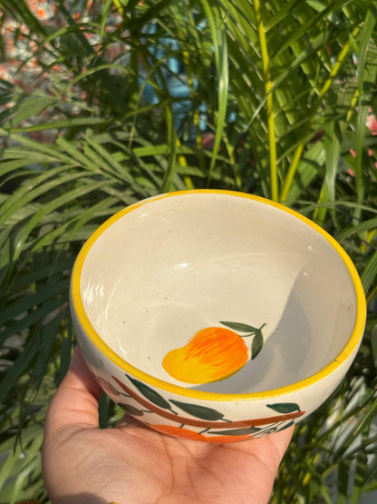 Mango Print Snack Bowl
